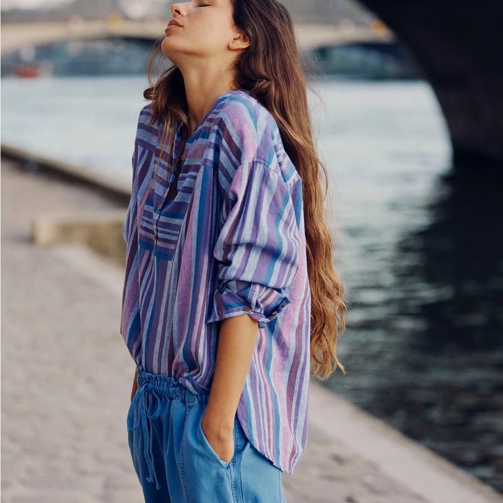 Xirena Macyn Striped Top, Size Small